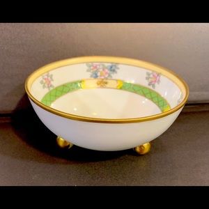 Antique hand painted three-legged Nippon collector bowl